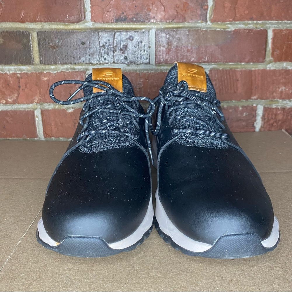 Skechers Relven Hemson Men's Leather Sneakers Size 10.5 - Picture 2 of 11